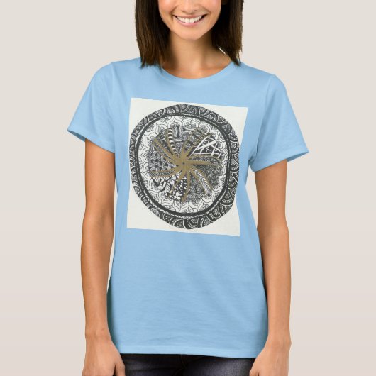 Shirt van Black en Gold Mandala (Voorkant)