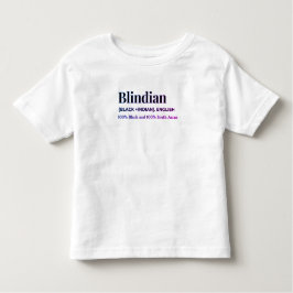 Shirt van Blindiaanse peuter
