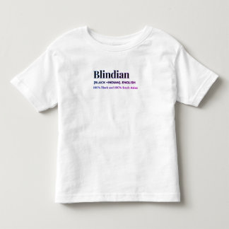 Shirt van Blindiaanse peuter