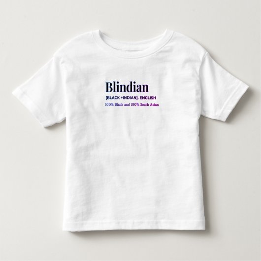 Shirt van Blindiaanse peuter (Voorkant)
