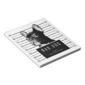 Shirt van Bulldog Mugshot Notitieblok (Schuin)