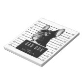 Shirt van Bulldog Mugshot Notitieblok (Linkerzijde)