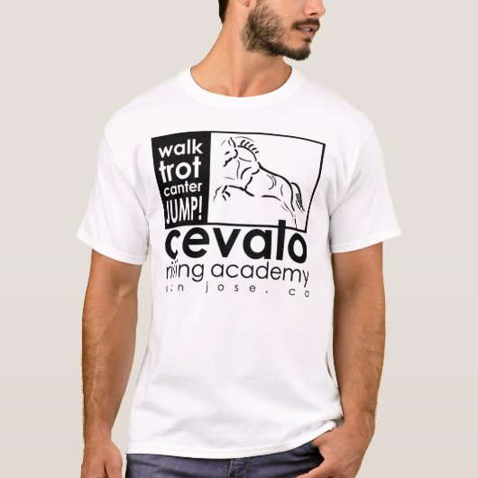 Shirt van Cevalo: Walk, Trot, Canter, JUMP! (Voorkant)