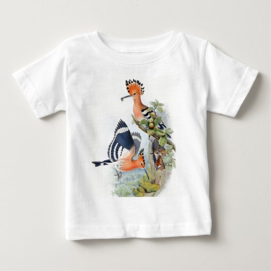 Shirt van de baby van luchtige vogels (Voorkant)