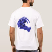 Shirt van de blauw van de Sabretandtijger (Achterkant)
