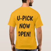 Shirt van de boer, boerderij op t-shirt (Achterkant)