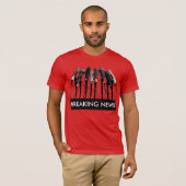Shirt van de Breking van Nieuws Microfoon (Voorkant volledig)