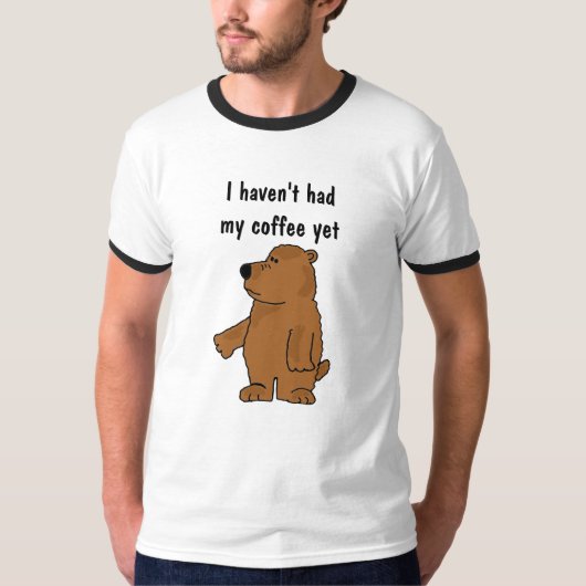 SHIRT van de Cartoon van BC-Beer met bruine (Voorkant)