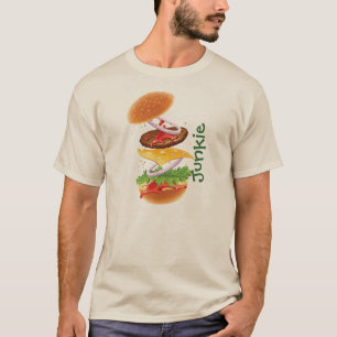 Shirt van de Cheeseburger van de Junkie van het