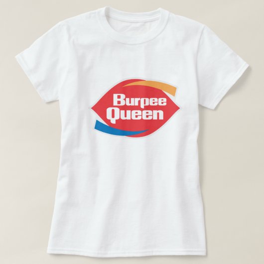 Shirt van de "damesburpee Queen" Fitness (Design voorkant)