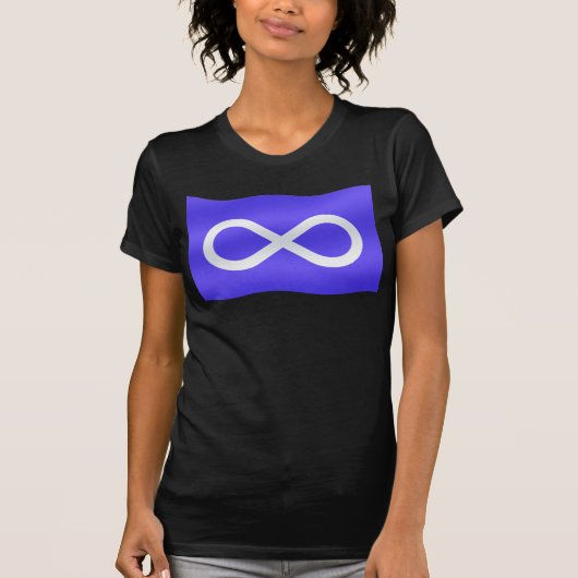 Shirt van de eerste T-Shirt Metis-vlag bij vrouwen (Voorkant)