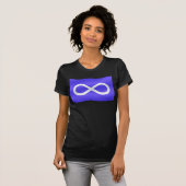 Shirt van de eerste T-Shirt Metis-vlag bij vrouwen (Voorkant volledig)