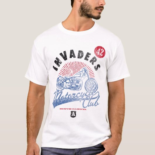 Shirt van de Invaders Motorcycle Club (Voorkant)