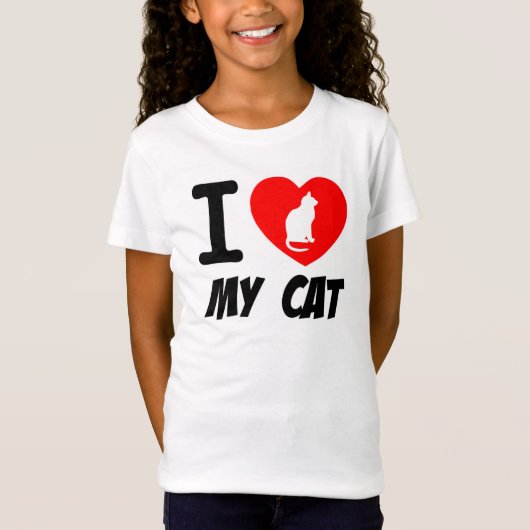 Shirt van de jeugd/hou van mijn kat (Voorkant)