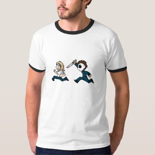 shirt van de karikaturen van evilontwolegs.com (Voorkant)