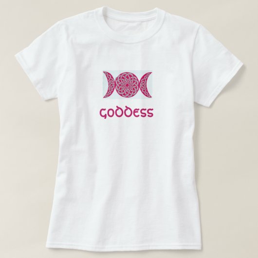 Shirt van de Keltische knot godin (roze) (Design voorkant)