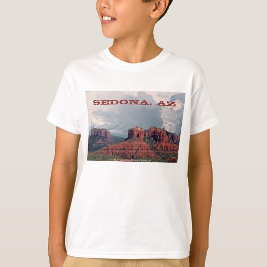 Shirt van de Kinderen van Sedona Red Rock (Voorkant)