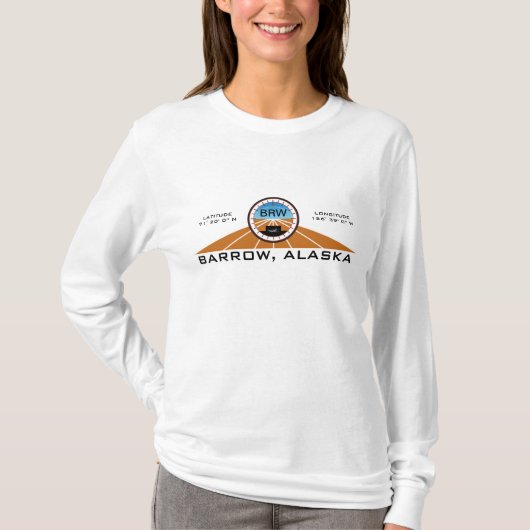 Shirt van de luchthaven Barrow, Alaska (BRW) (Voorkant)