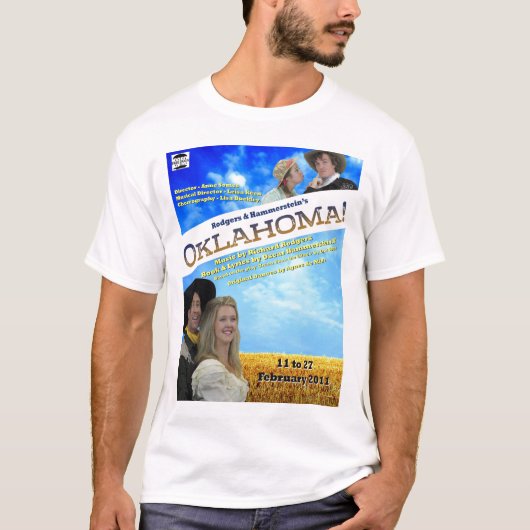 Shirt van de Mannen van het Poster van Oklahoma (Voorkant)