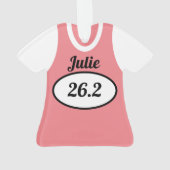 Shirt van de marathonloper ornament (achterkant)