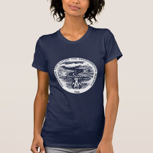 Shirt van de marine Blue JIRP voor vrouwen (Voorkant)