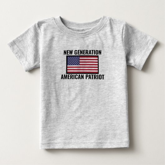 Shirt van de nieuwe generatie patriottisch Baby (Voorkant)