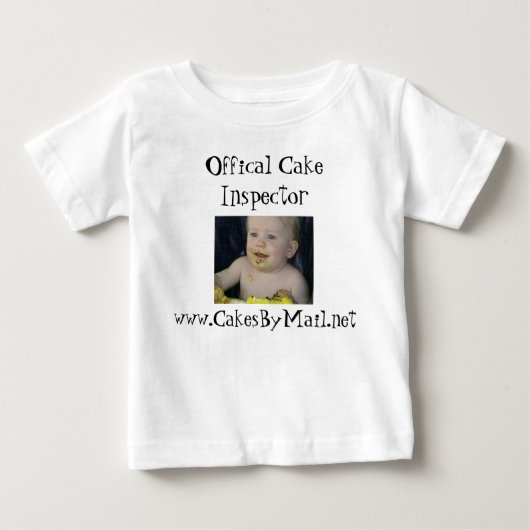 Shirt van de Officiële Cake Inspecteur (Voorkant)