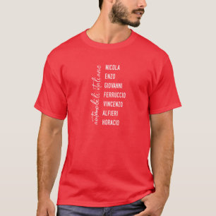 Shirt van de oprichters van italiaanse auto's