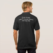 Shirt van de Polo-mannen - Grond en tuin (Achterkant volledig)