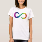 Shirt van de Rainbow Infinity Neurodiversity (Voorkant)