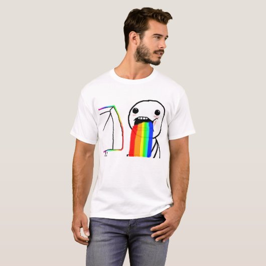 Shirt van de Rainbow Meme (Voorkant volledig)