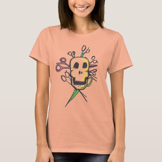 Shirt van de schedel en de schedel van Haarstylist (Voorkant)