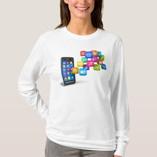 Shirt van de sociale dame (Voorkant)