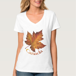 Shirt van de T-Shirt Maple Leaf Souvenir, voor dam