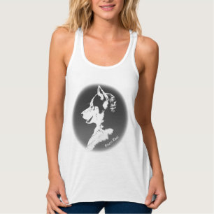 Shirt van de Tanktop van de vrouw Sled Dog Lady's