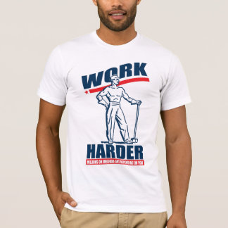 Shirt van de Tea Party van het werk Harder