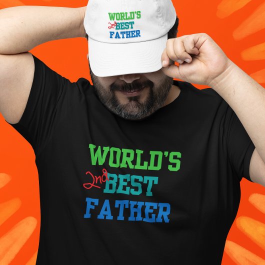 Shirt van de tweede beste vader ter wereld