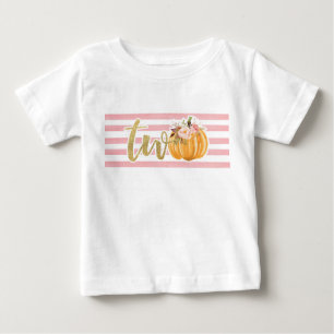 Shirt van de tweede verjaardag van pompoen - roze 