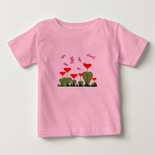 Shirt van de valentijnse afdeling voor Toddlers (Voorkant)