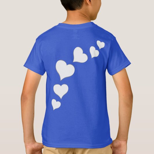 Shirt van de Valentijnse Valentijn van kind (Achterkant)
