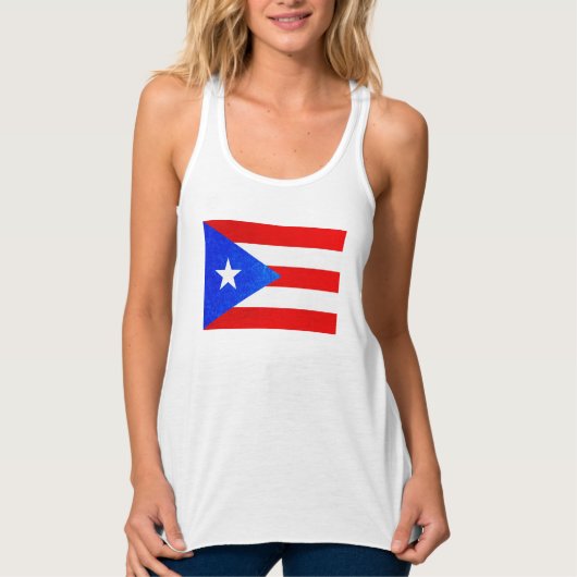 Shirt van de vlag van Puerto Rico (Voorkant)
