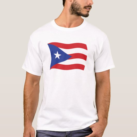 Shirt van de vlag van Puerto Rico (Voorkant)