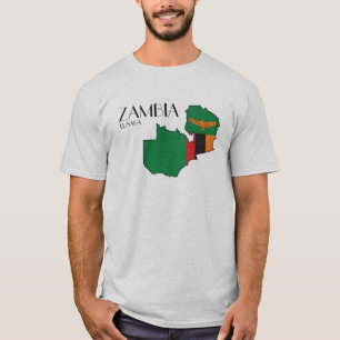 Shirt van de vlag van Zambia