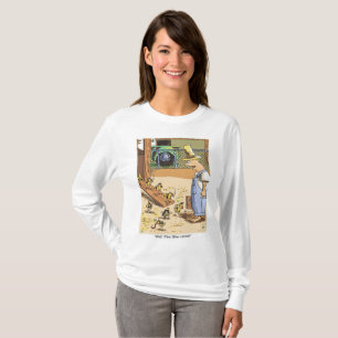 Shirt van de vrouwen lange slv van de Cartoon van
