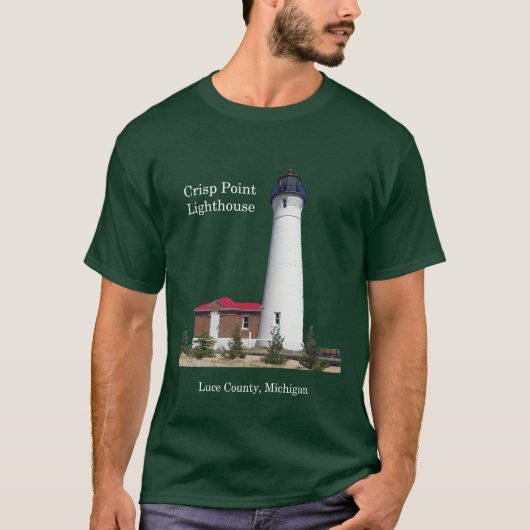 Shirt van de vuurtoren van Crisp Point (Voorkant)