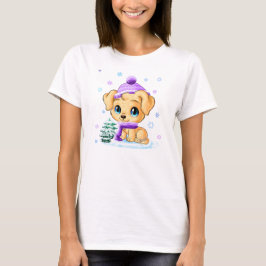 Shirt van de Winterhond van de vrouw