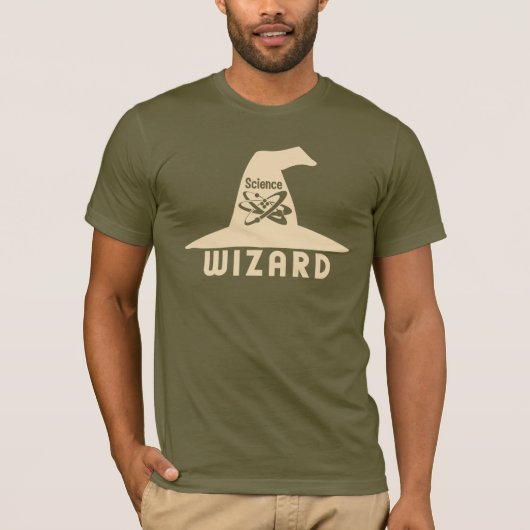 Shirt van de wizard Wetenschap - kies stijl en kle (Voorkant)