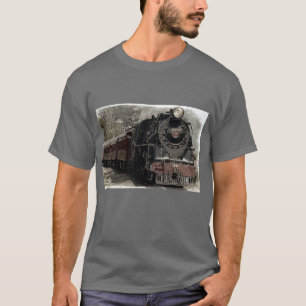 Shirt van de zwarte locomotief