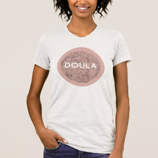 Shirt van Doula met botanische kunst