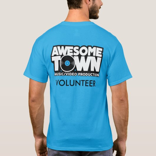 Shirt van dubbelzijdige vrijwilligers (Achterkant)